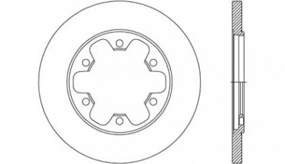 OPEN PARTS bda273210 -  Тормозной диск